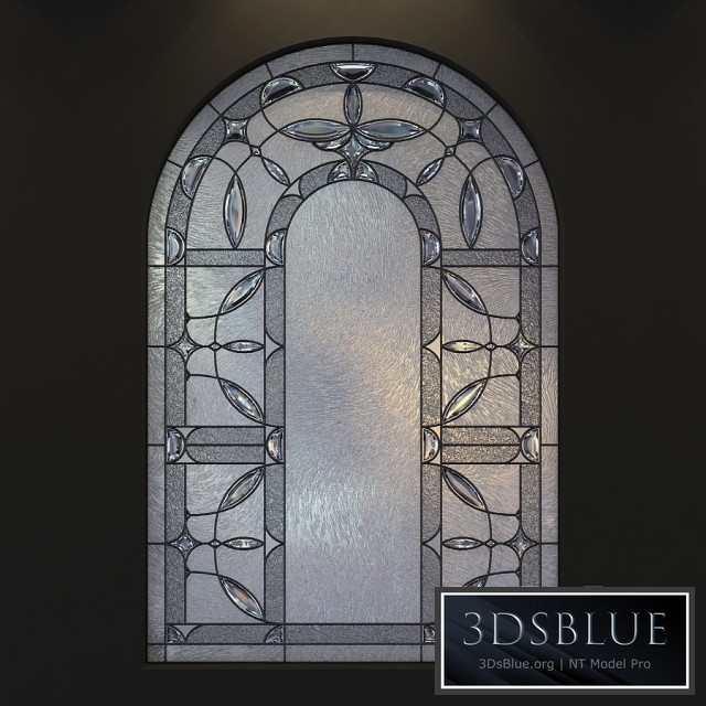 Stained glass for windows with arch