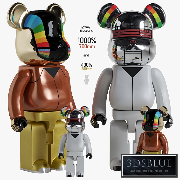 Bearbrick / Daft Punk Discovery