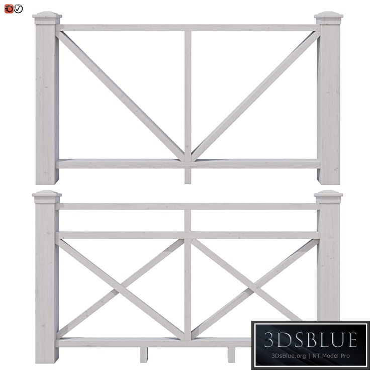 Set of handrails and terrace railing 6