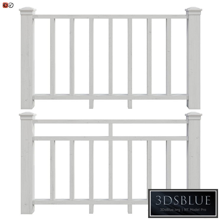 Set of handrails and terrace railing 8