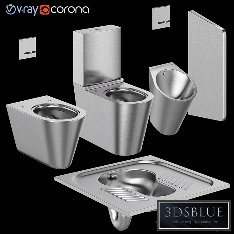 Toilet bowls and urinal for public toilets DELABIE