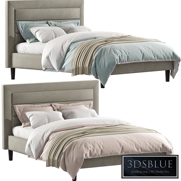Mehta Tufted Upholstered Platform Bed
