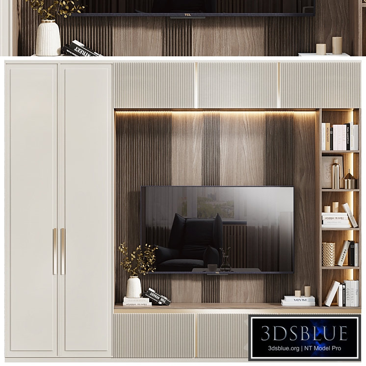 Neoclassical TV wall 014