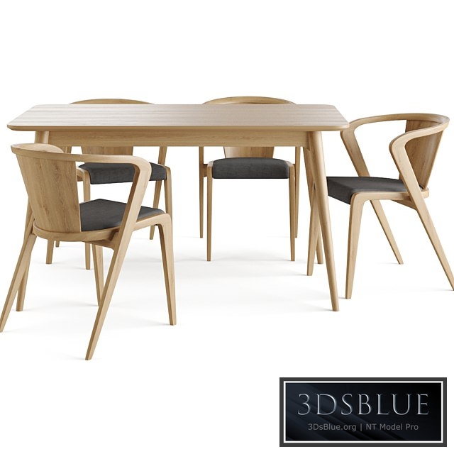 Ekarma&#39;s table. Litke chair. Partisan