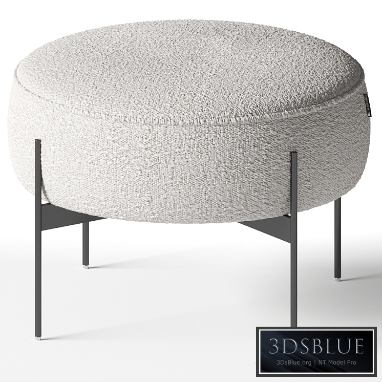 Kardiel - Dot Fabric Ottoman