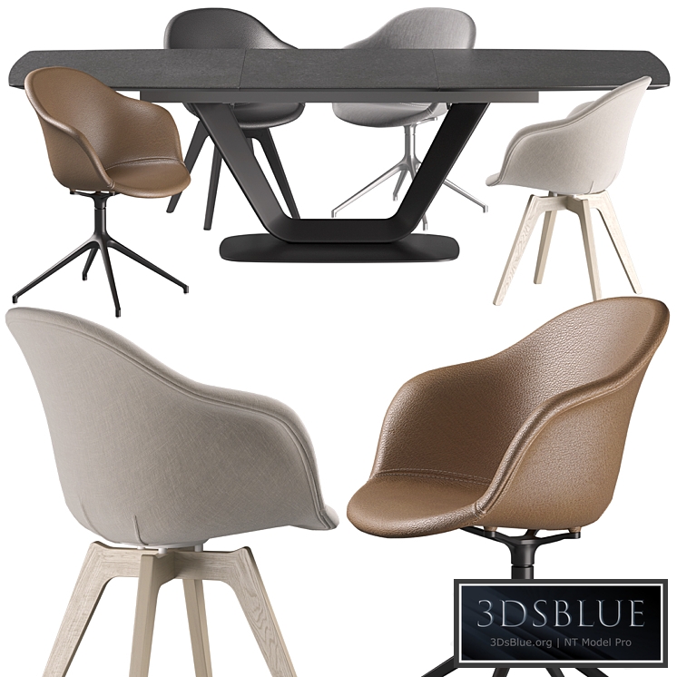 Boconcept - Alicante Table-Adelaide Chair set