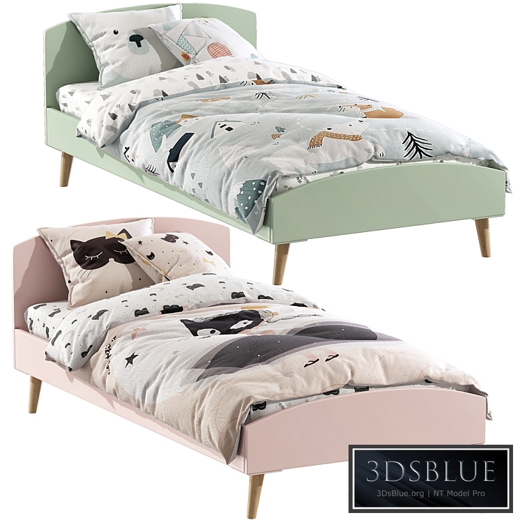 Lit enfant LIGNE CONFETTI - vert