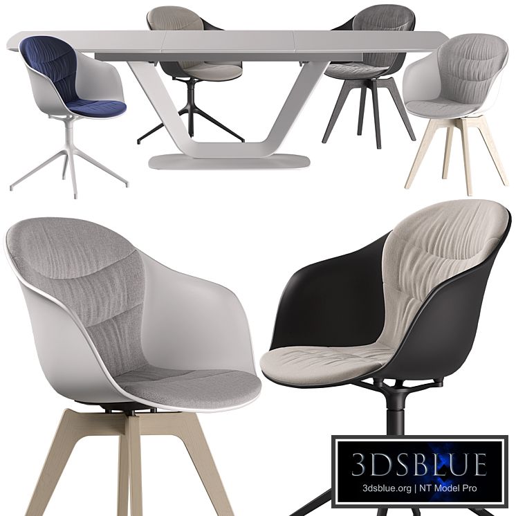 Boconcept - Alicante Table-Adelaide Chair set 01