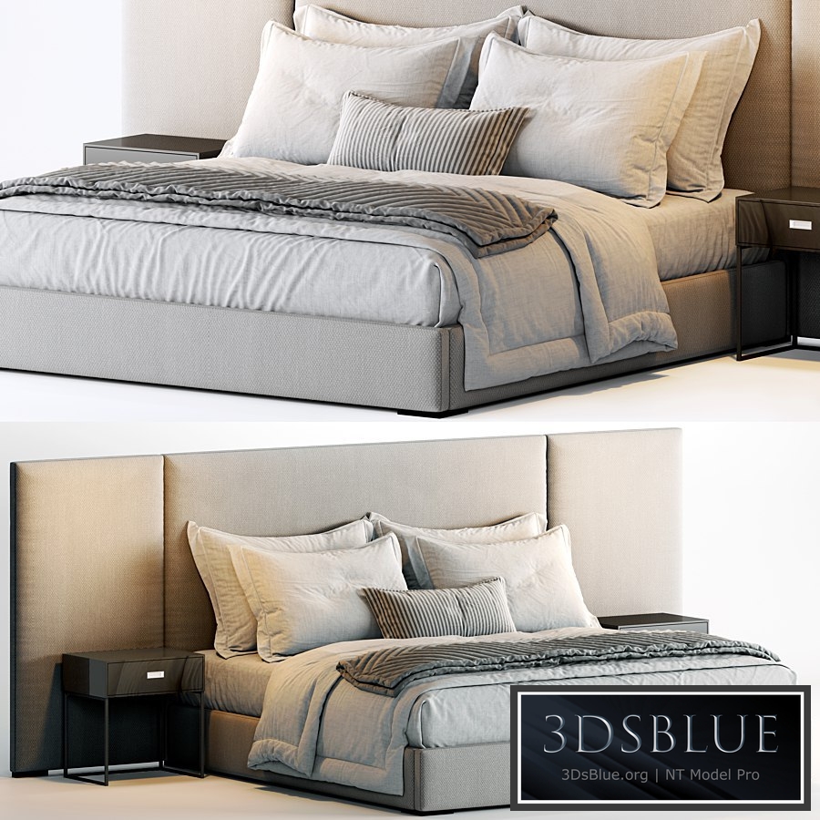 RH Modena Non Tufted Extended Bed