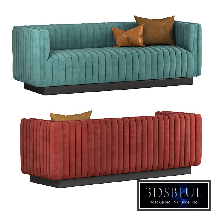 Conjure Tufted Velvet Sofa in Emerald