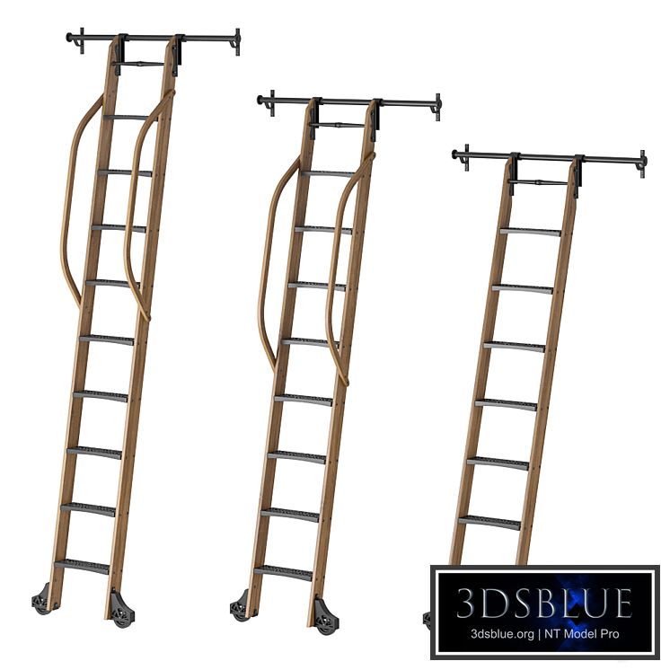 Custom Service Hardware Sliding Hook Library Ladder