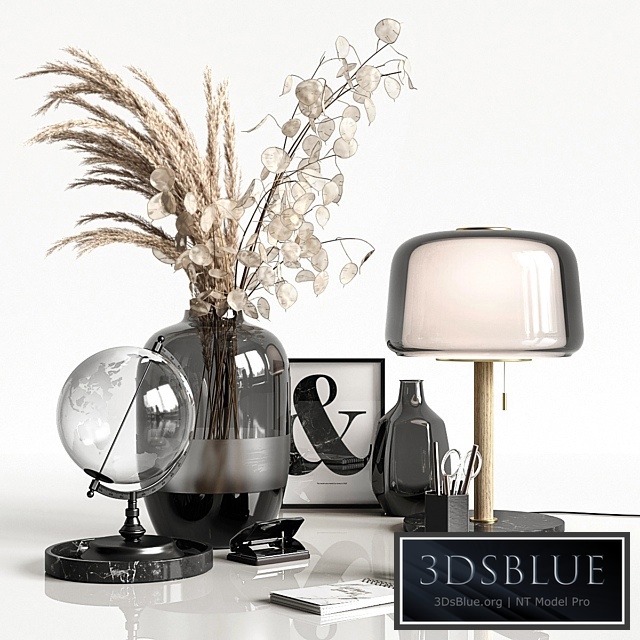 Decorative set in black colors