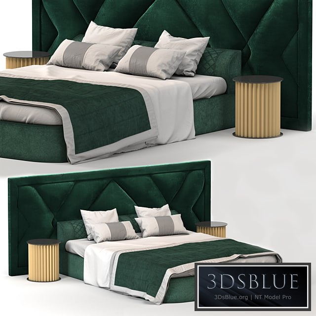 Upholstered Headboard bed modern