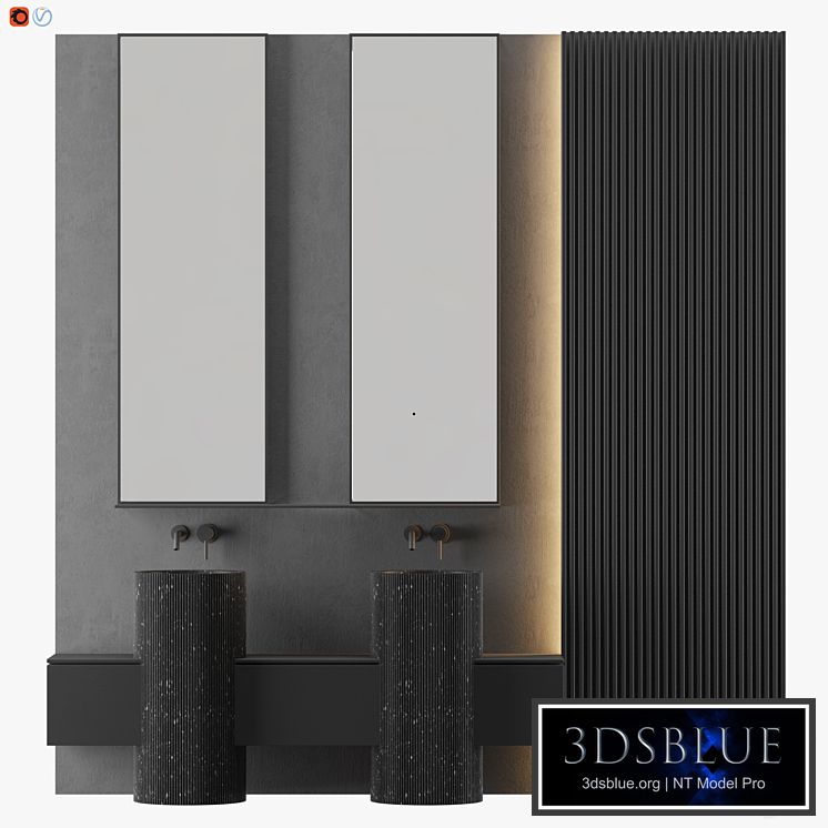 MODERN - Gray Bathroom 03