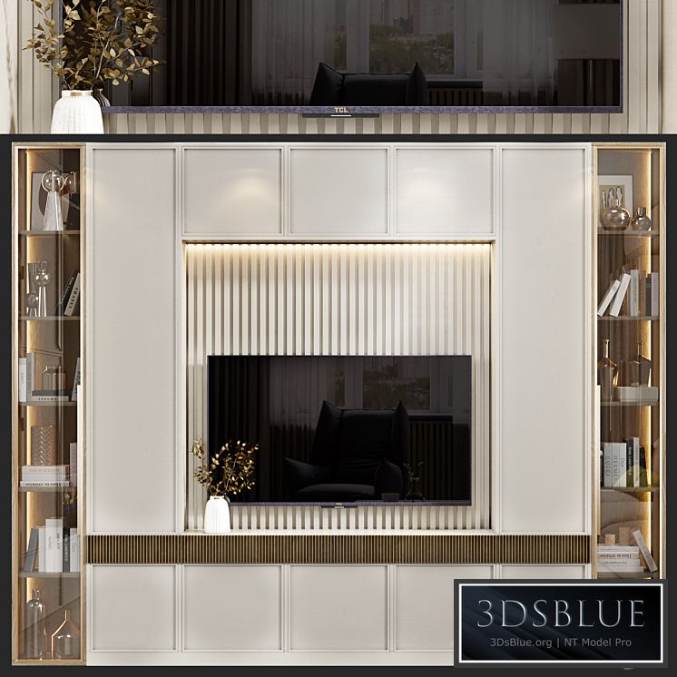 Neoclassical TV wall 015