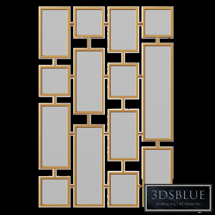 Rectangles Wall Mirror by Clear Home Design