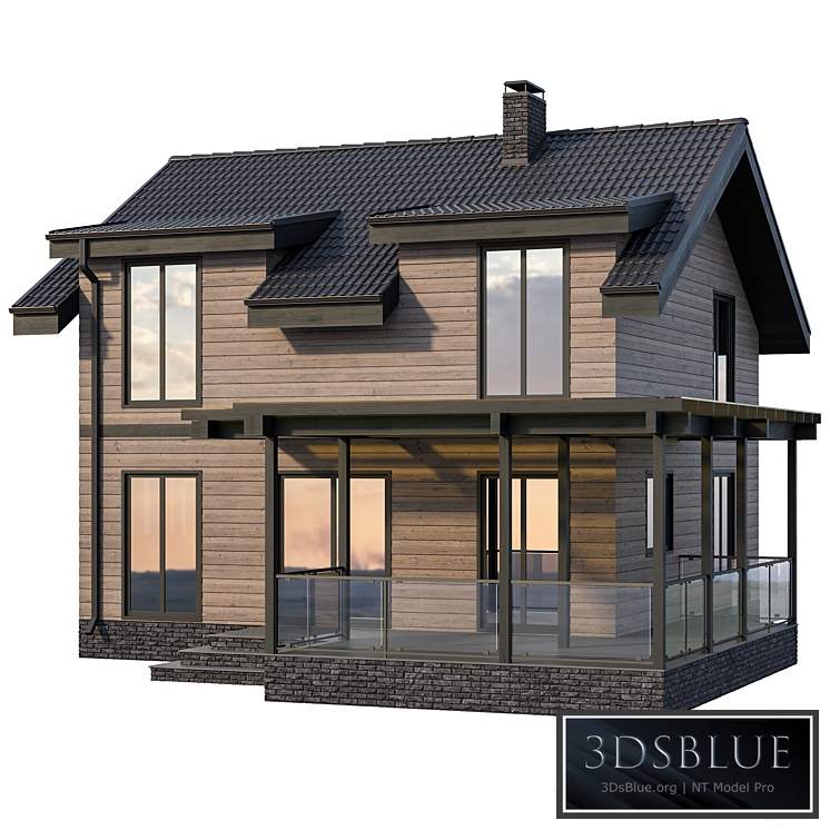 Country cottage with terrace