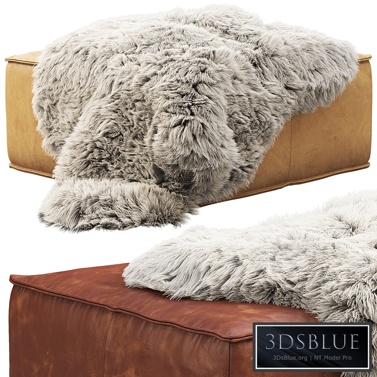 Joybird Lyle Leather Ottoman