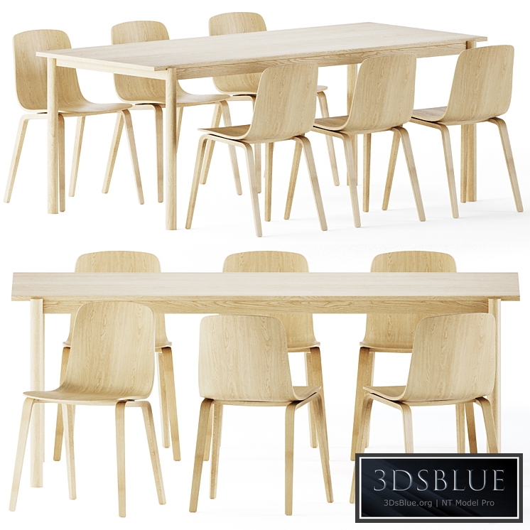 Linear Wood Table by Muuto