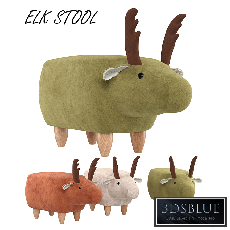 Children&#39;s pouf ELK STOOL