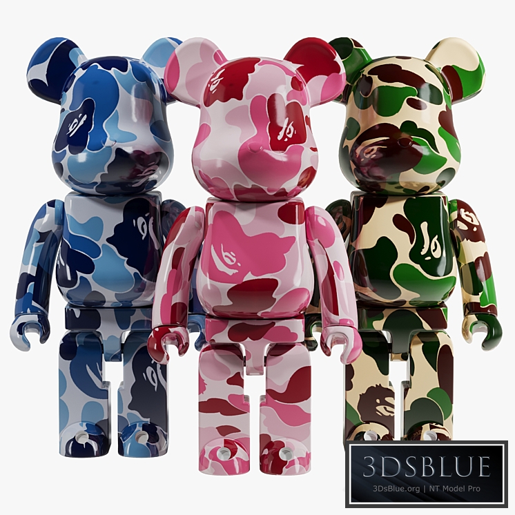 Bearbrick / Bape ABC Camo