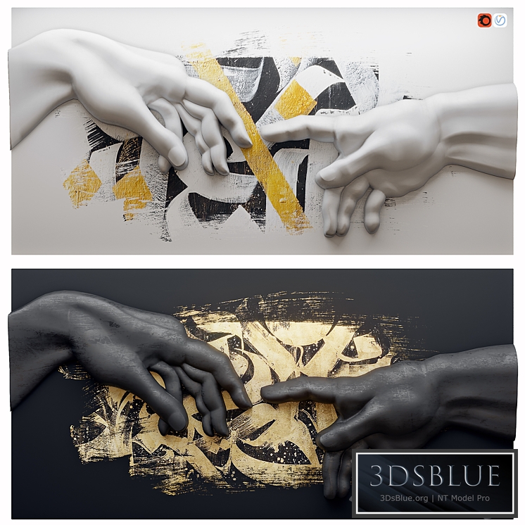 Creation of Adam by Michelangelo 2