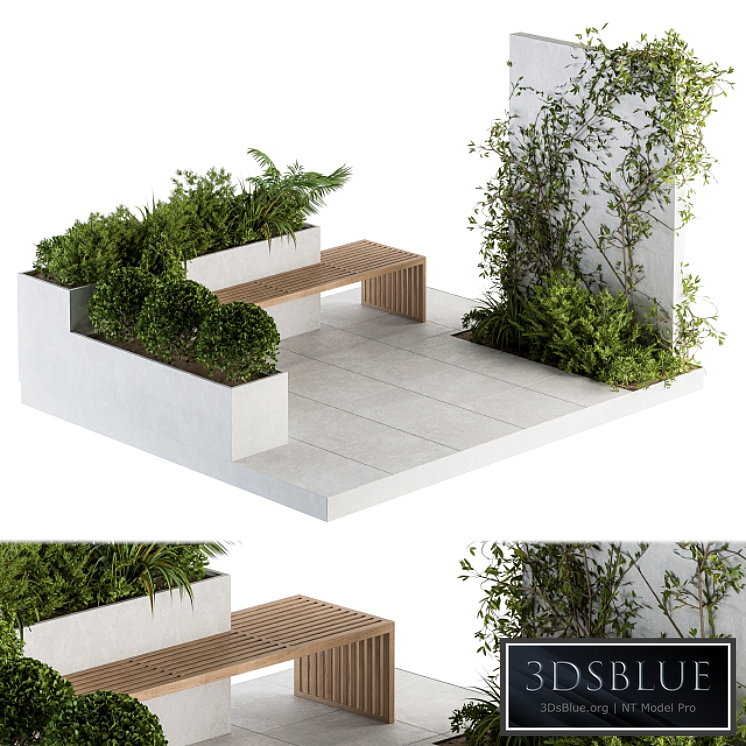 Roof Garden and Landscape Furniture with Pergola 06