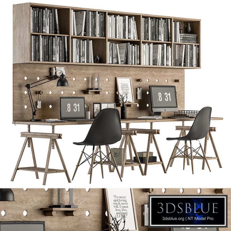 Office Furniture - employee Set 27