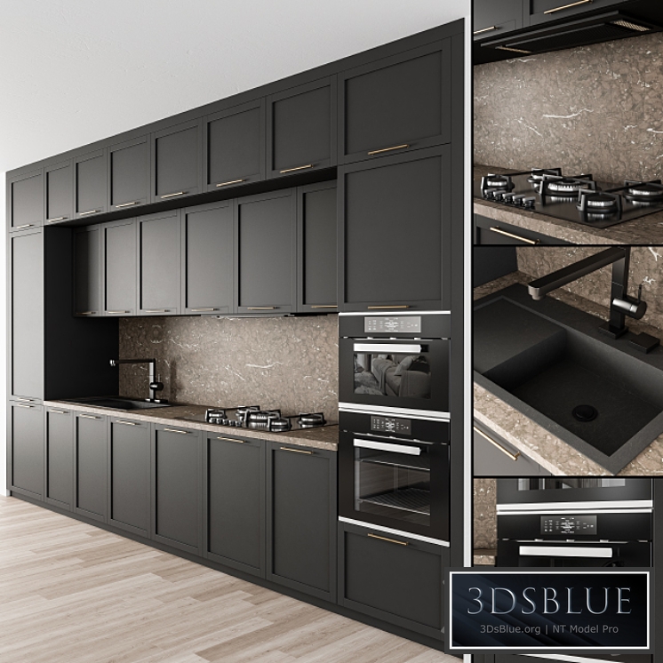 Kitchen Neo Classic - Black and Brown 29