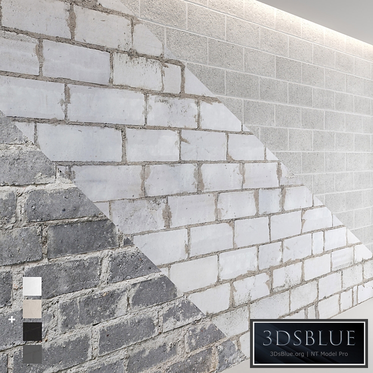 Block wall set 01