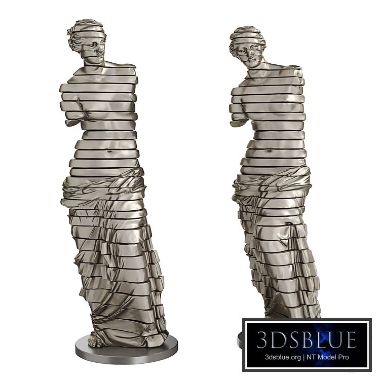 Venus de milo sliced statue