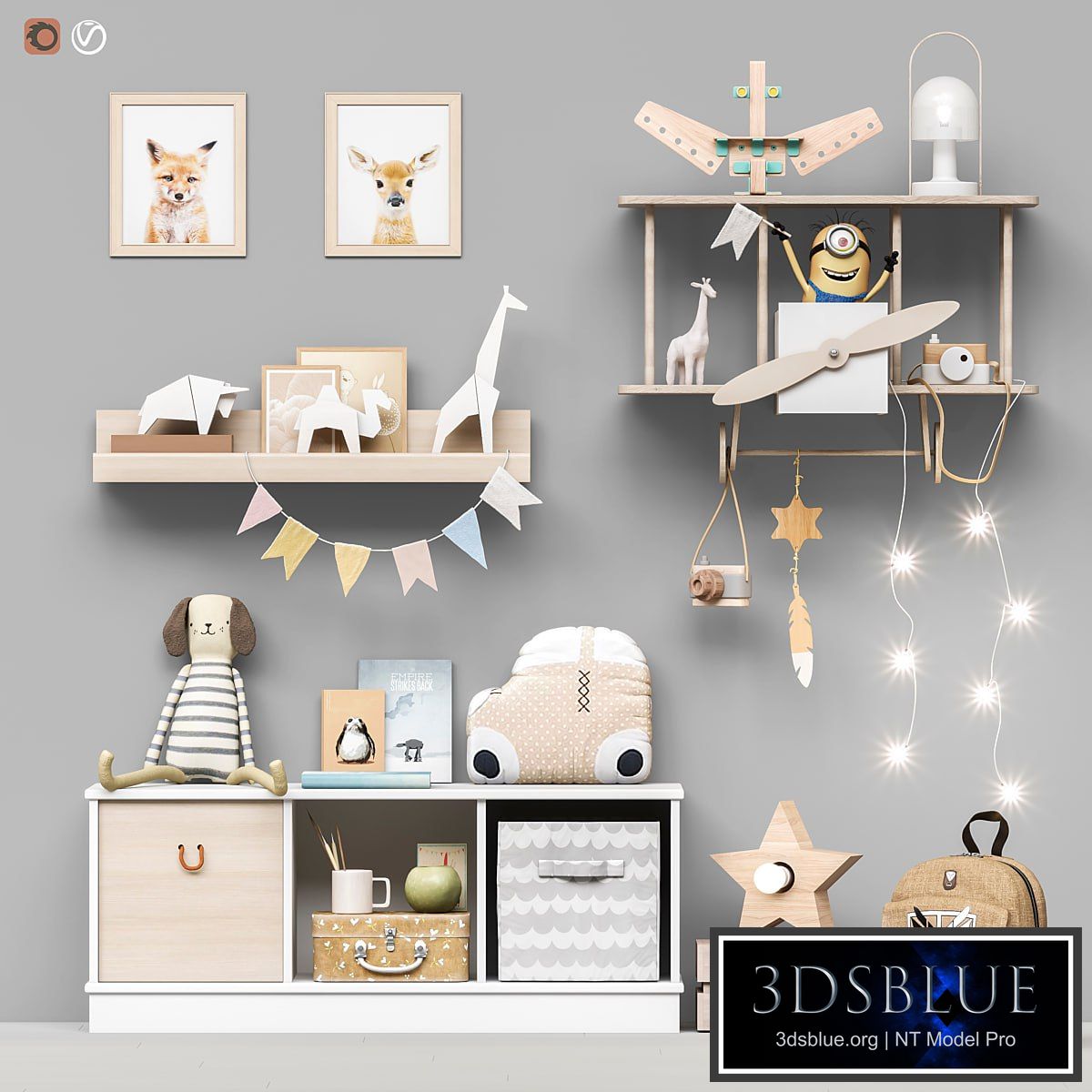 Toys and furniture set 96