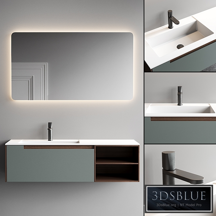 Antonio Lupi Design Orma Vanity Unit Set 3