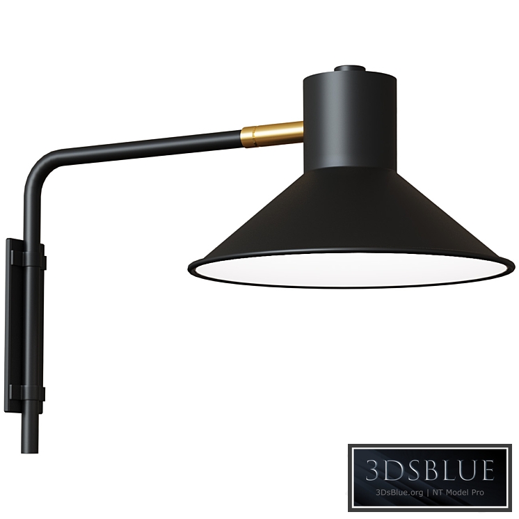 Wall lamp Plass black small