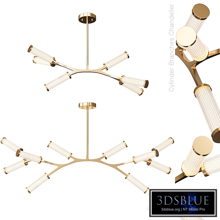Cylinder Branches Chandelier Set