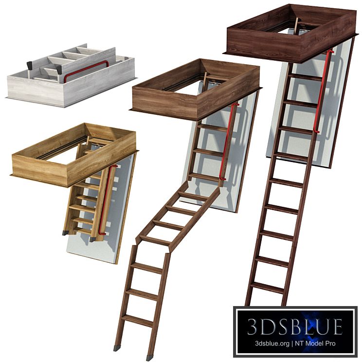 Wooden Foldable Loft Ladder / Loft Foldable Ladder