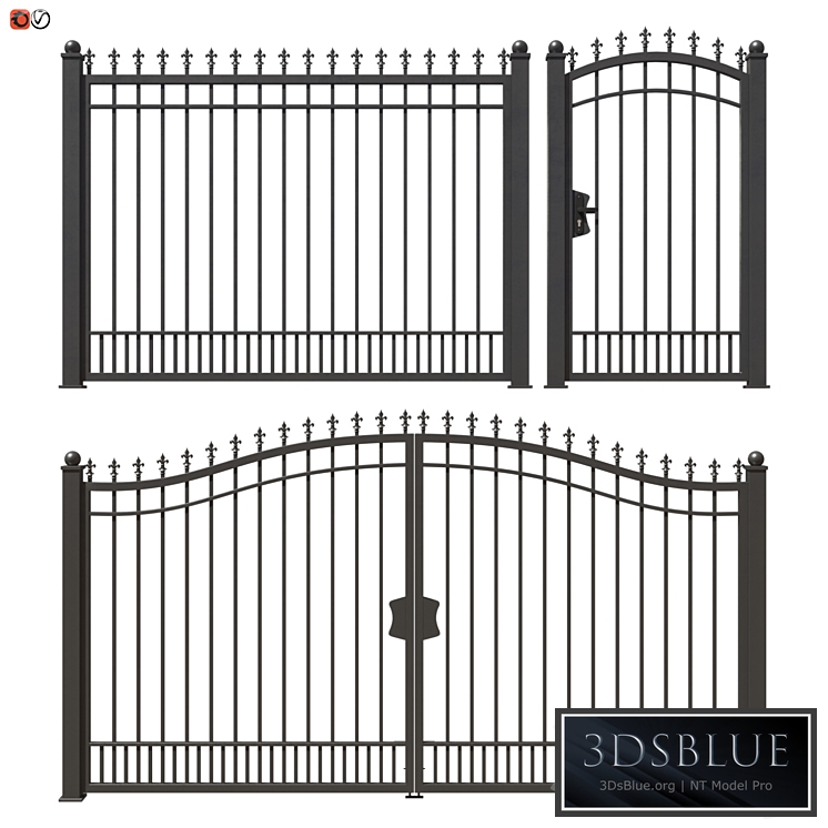 Set of forged railing 02