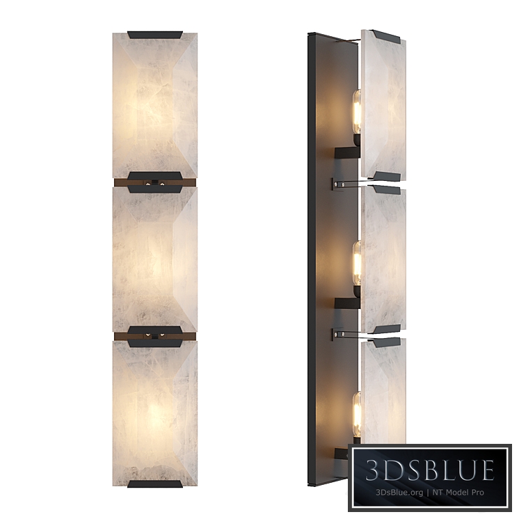 Rh Harlow Calcite Linear Sconce