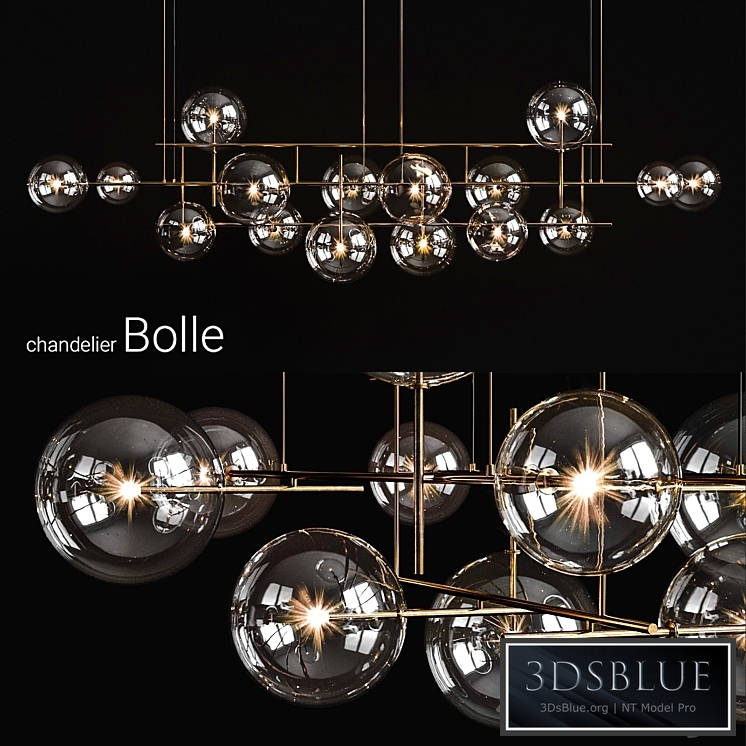 Chandelier Gallotti & Radice Bolle horizontal big