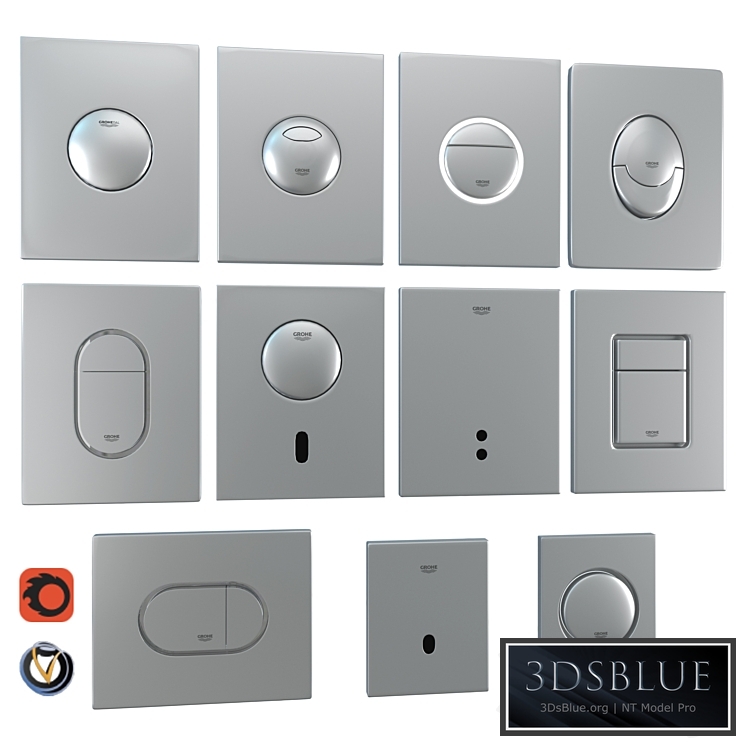 Grohe flush plates for installation
