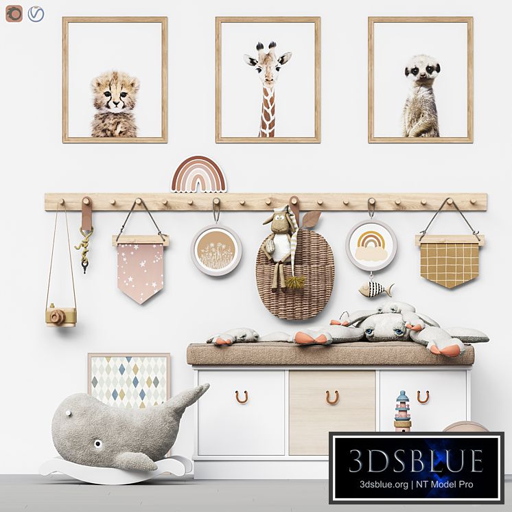 Toys and furniture set 100