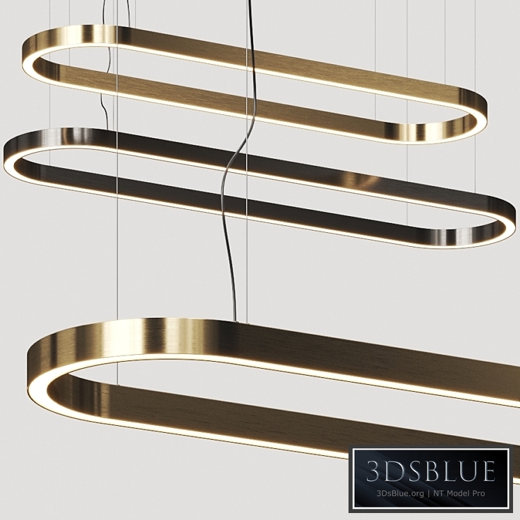 Euroluce Lampadari Profile Oval Pendant Lamp