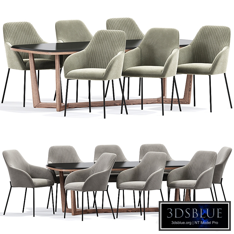 Daniella Strip Dining Chair Table