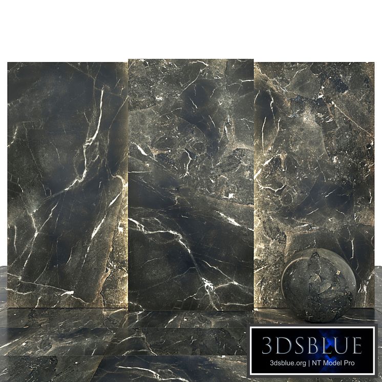 Black Deep Glossy Marble