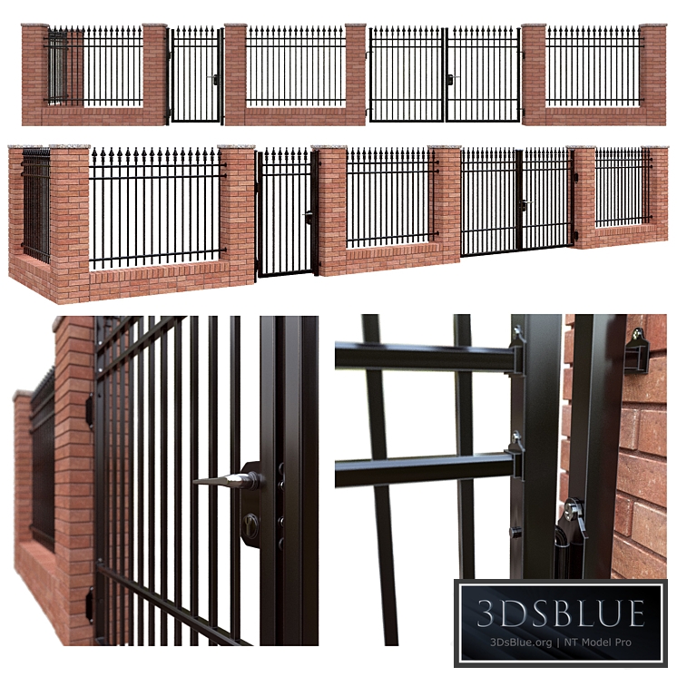 Iron fence set - classic