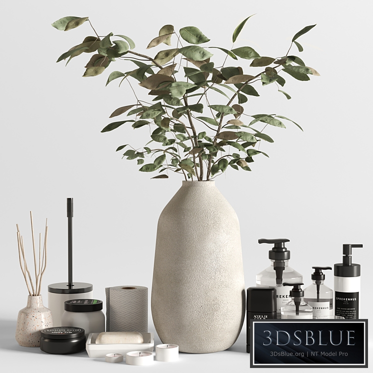 Collection Bathroom accessories acqua di gio set 04 with Bouquet