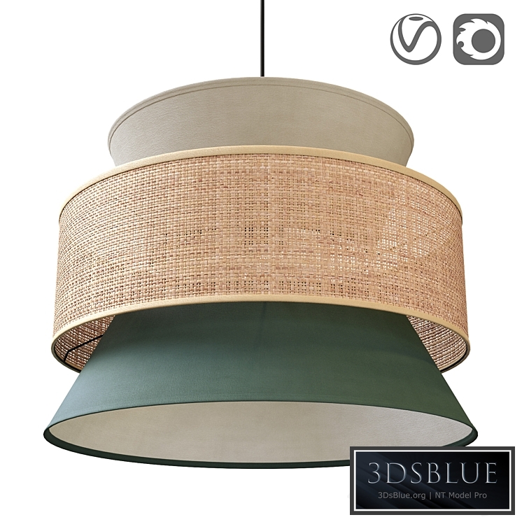 Raffia lampshade, Dolkie