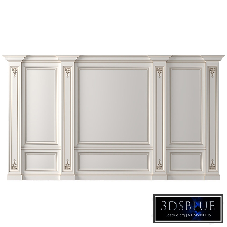 Classic Wall paneling white color