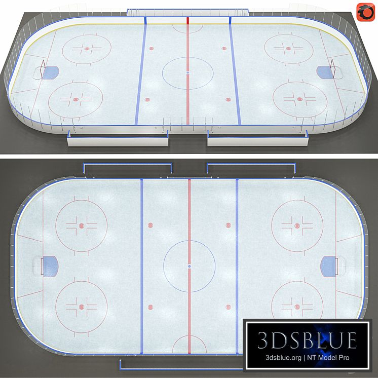 Hockey rink 20x40 m.