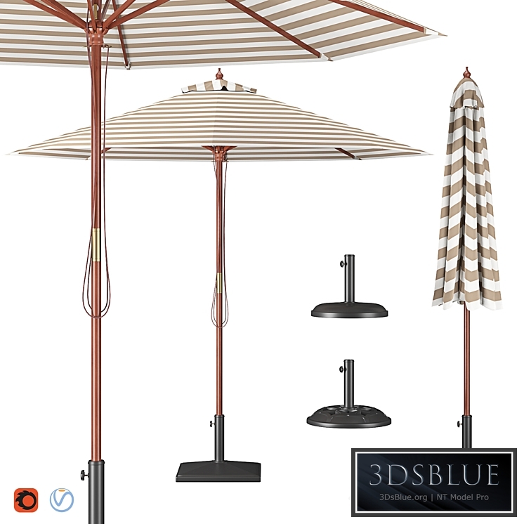 Parasol with Bases 2